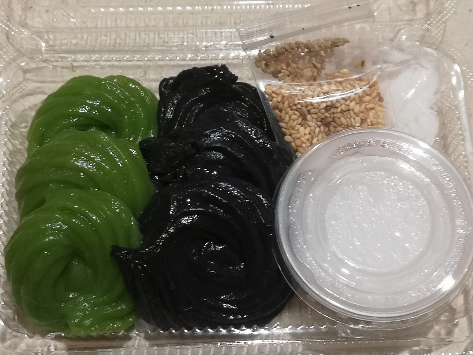 ขนมเปียกปูนกะทิสดลพบุรี เจ้าเด็ดตามตลาด เนื้อนุ่มราดกะทิ