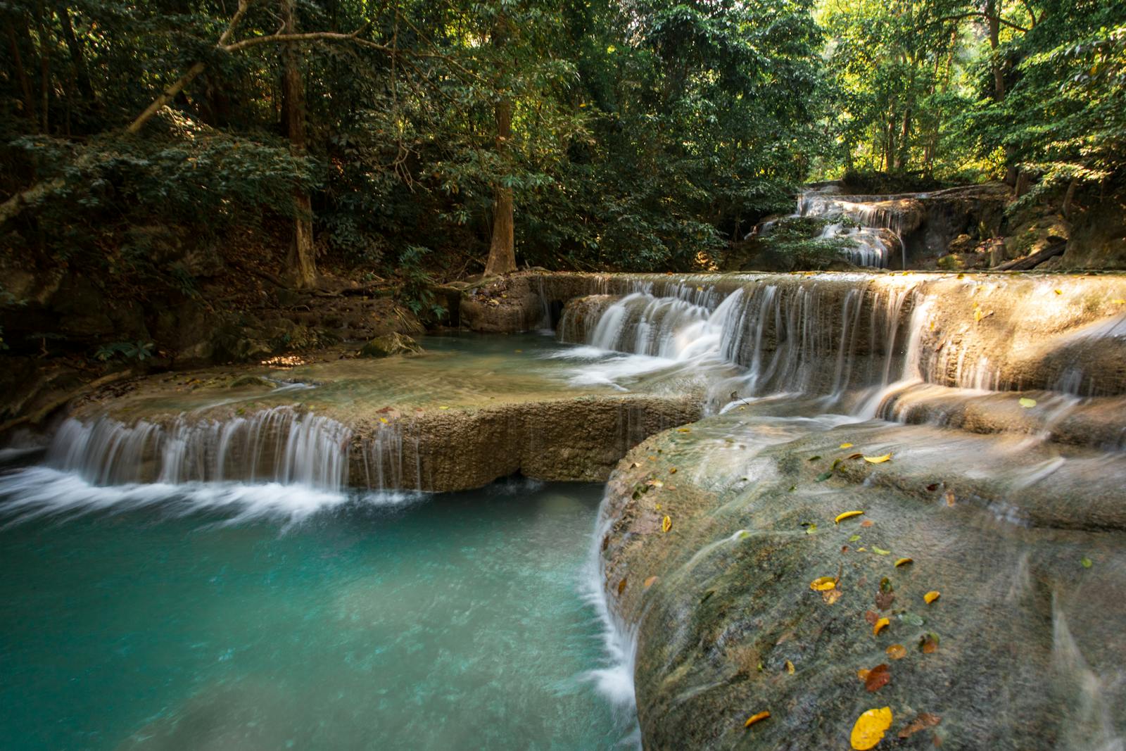น้ำตกเก้าโจน + ธารน้ำร้อนบ่อคลึง สวนผึ้ง–บ้านคา เทือกเขาตะนาวศรี