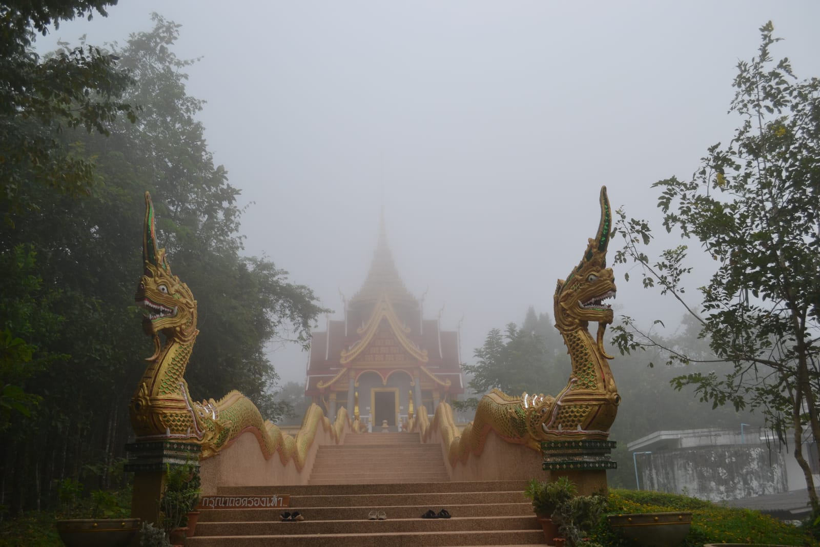 วัดผาตากเสื้อ สกายวอล์กเหนือแม่น้ำโขง