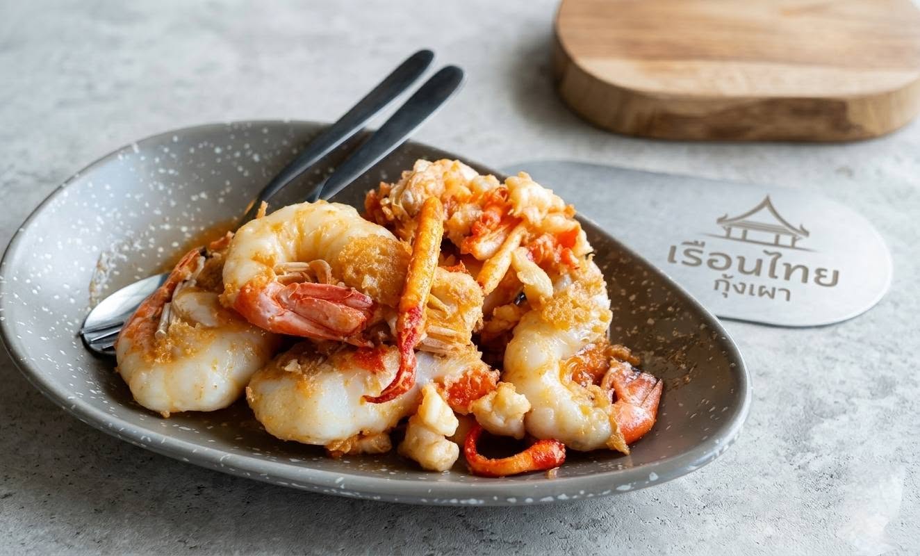 Ruan Thai Kung Pao (เรือนไทยกุ้งเผา)