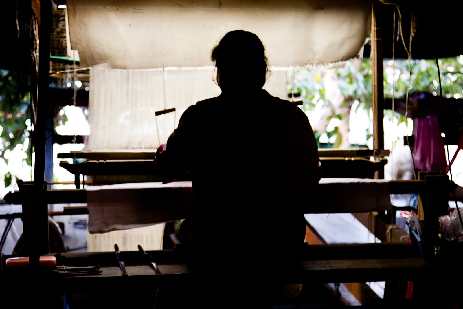 Ban Tha Sawang Ancient Gold-Brocade Silk-Weaving Village