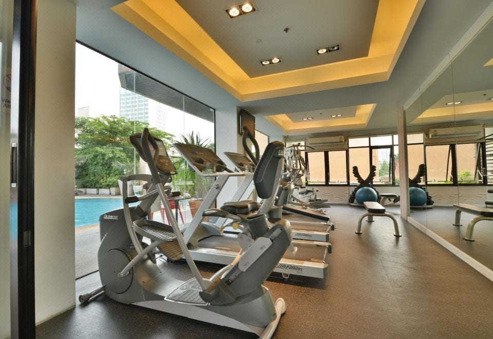 ฟิตเนสและสิ่งอำนวยความสะดวกของ Abloom Exclusive Serviced Apartments กรุงเทพ