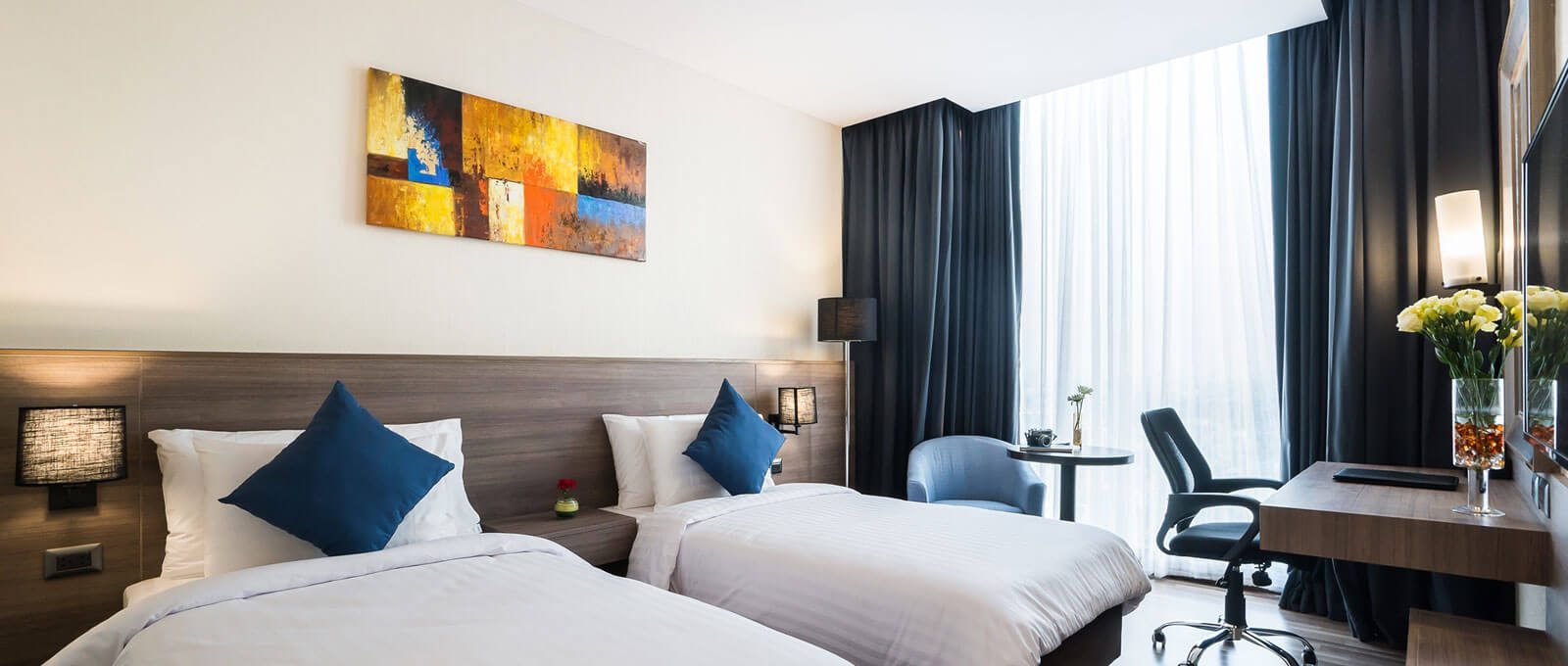 ห้องพักของ Best Western Plus Wanda Grand Hotel มุมมองภายใน เตียงกว้าง แอร์เย็น