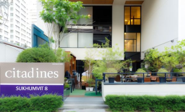ห้อง Executive Studio ของ Citadines Sukhumvit 8 Bangkok มีครัวขนาดเล็กครบ