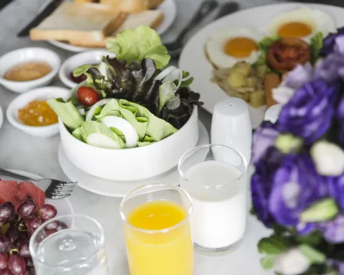 ร้านอาหารอาหารเช้าบุฟเฟ่ต์ภายใน imm hotel Ladprao Bangkapi