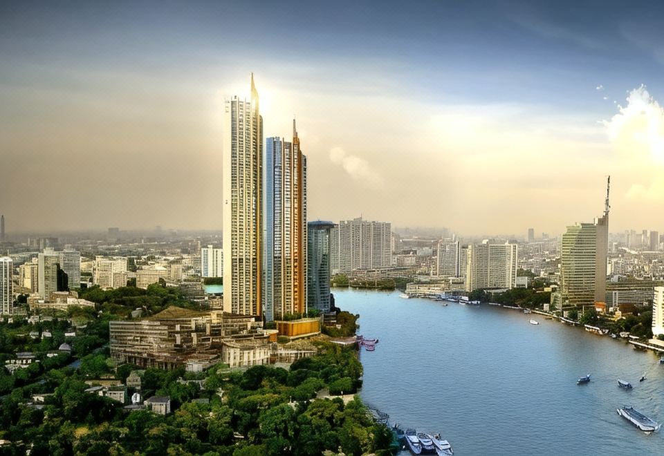 บรรยากาศร้านอาหารและบาร์ของ iSanook Bangkok บรรยากาศเป็นกันเอง