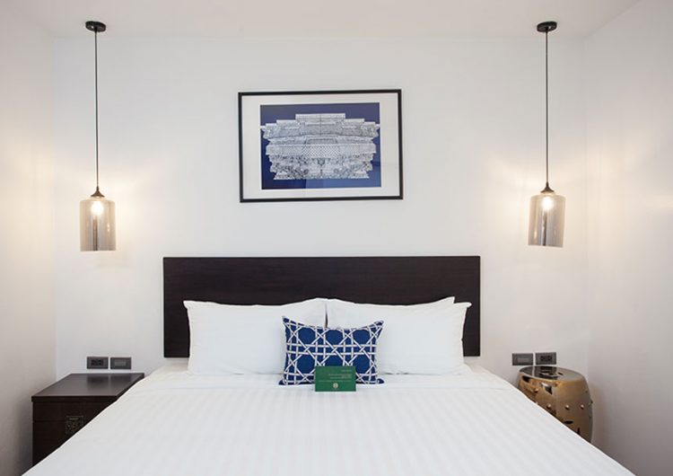 Deluxe King Suite — spacious with a separate lounge area