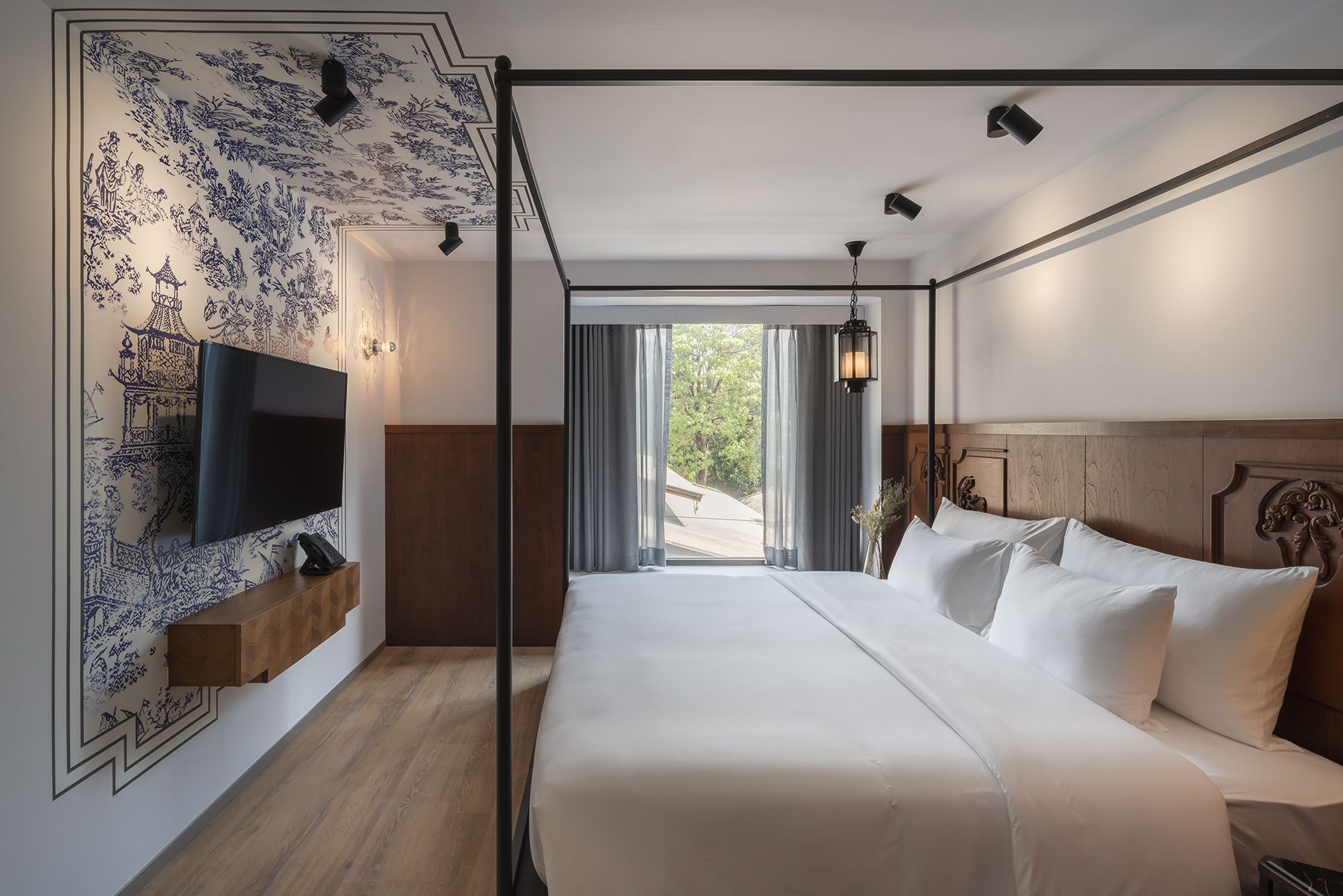 ห้อง Deluxe King ของ PASSA Hotel Bangkok ขนาด 30 ตร.ม. เตียง California King
