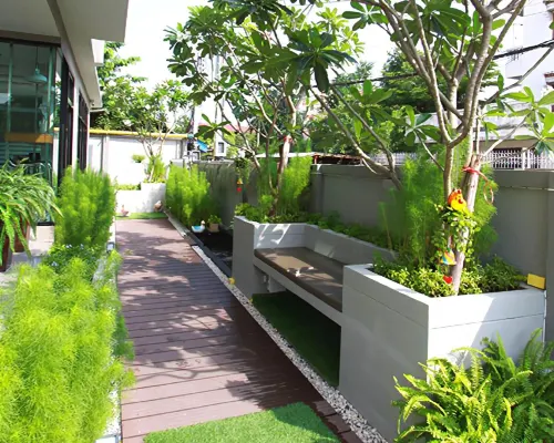 Exterior of The Prima Residence Don Mueang Bangkok, a modern white building close to Don Mueang Airport