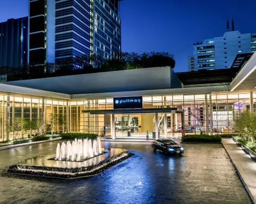 Pullman Bangkok King Power exterior building adjacent to the King Power Duty Free complex