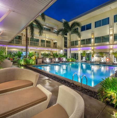 Outdoor pool at Qiu Hotel Sukhumvit, On Nut Bangkok