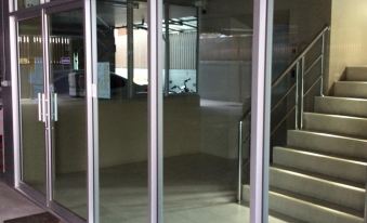 Clean king-bed room with A/C and TV at The State Apartment Bang Sue