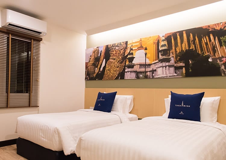 ห้องพัก Superior Platform ของ Tarawish Hotel ตกแต่งร่วมสมัยพร้อมงานดีไซน์ธีมรถไฟ