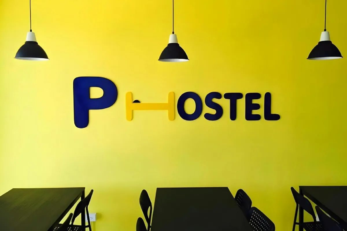พื้นที่ส่วนกลางและทางเดินภายใน P Hostel Buriram