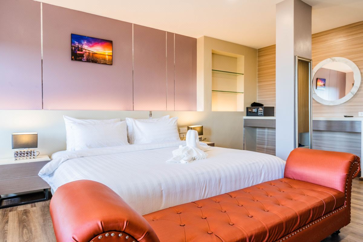 พื้นที่ส่วนกลางและคาเฟ่ของ USABAI Riverside Boutique Hotel จันทบุรี