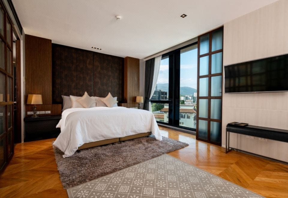 บรรยากาศพื้นที่ส่วนกลางและสวนของ Sanae' Hotel Nimman เชียงใหม่