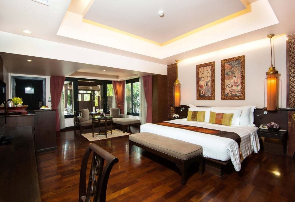 เรือนไม้ทรงลานนาและสวนนาข้าวจำลองกลางรีสอร์ต Siripanna Villa Resort & Spa เชียงใหม่