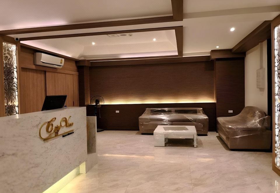 พื้นที่ส่วนกลางและรูฟท็อปเทอเรซของ Cityview Residence กลางเมืองศรีราชา ชลบุรี