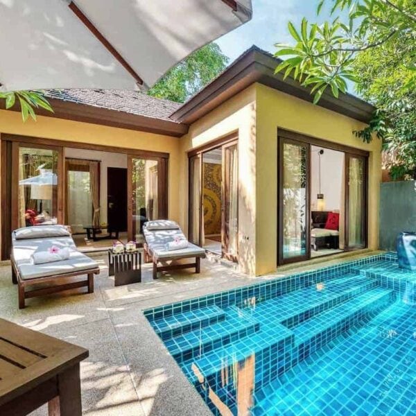 พูลวิลล่าพร้อมสระส่วนตัวของ Mövenpick Asara Hua Hin ในสวนปาล์มร่มรื่น