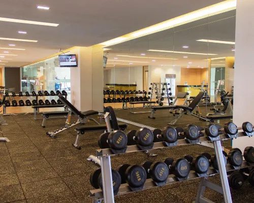 24-hour fitness centre at Jubilee Prestige Hotel Ratchadapisek Bangkok — well equipped, spacious
