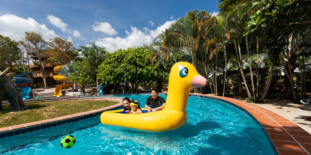Activity zone and rides inside Khaoyai Fantasy Resort, Khao Yai, Pak Chong
