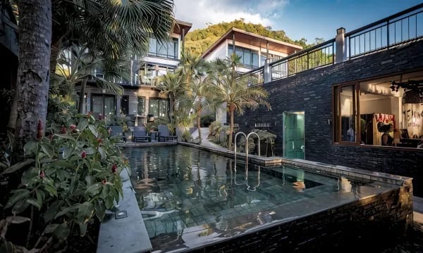 The small outdoor pool at 15 Palms Beach Resort beside White Sand Beach, Koh Chang