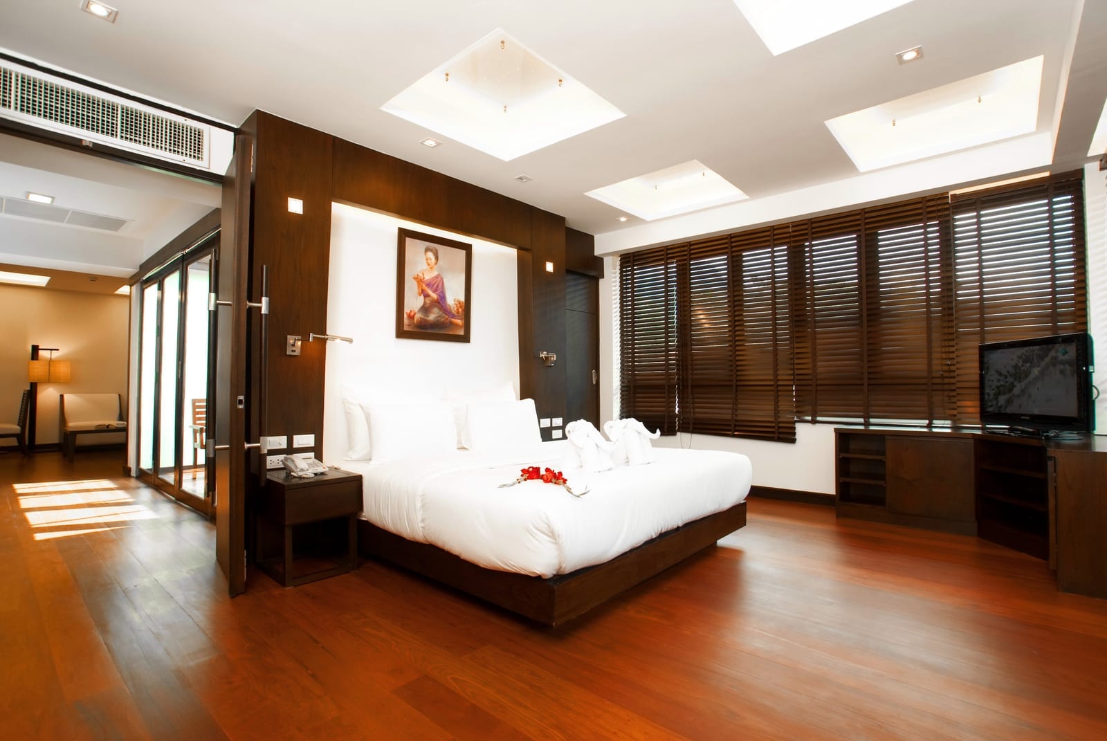 A Grand Suite at Kacha Resort & Spa, Koh Chang, spacious and decorated in warm tones