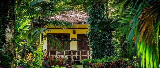 Wooden hillside bungalows in the garden at Oasis Koh Chang, Lonely Beach area, Koh Chang