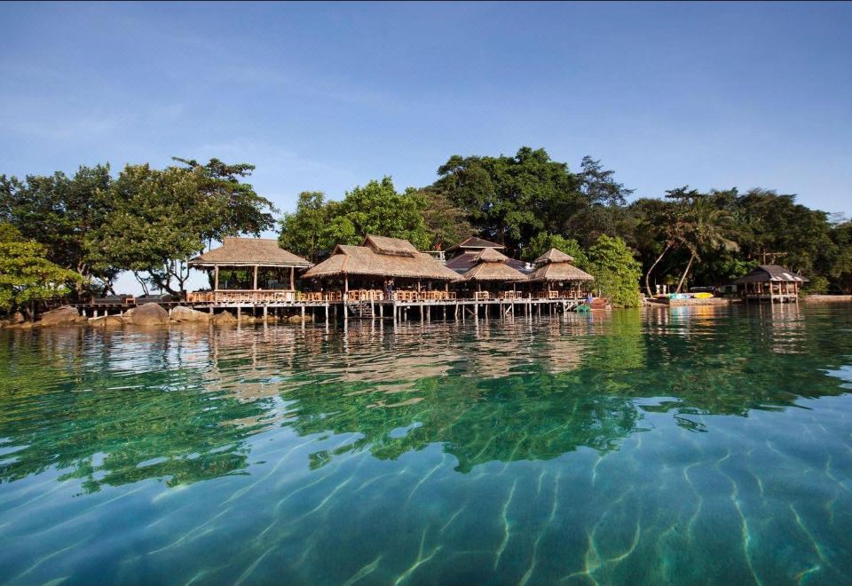 Mangrove canal in front of the resort for kayaking at Captain Hook Resort, Koh Kood