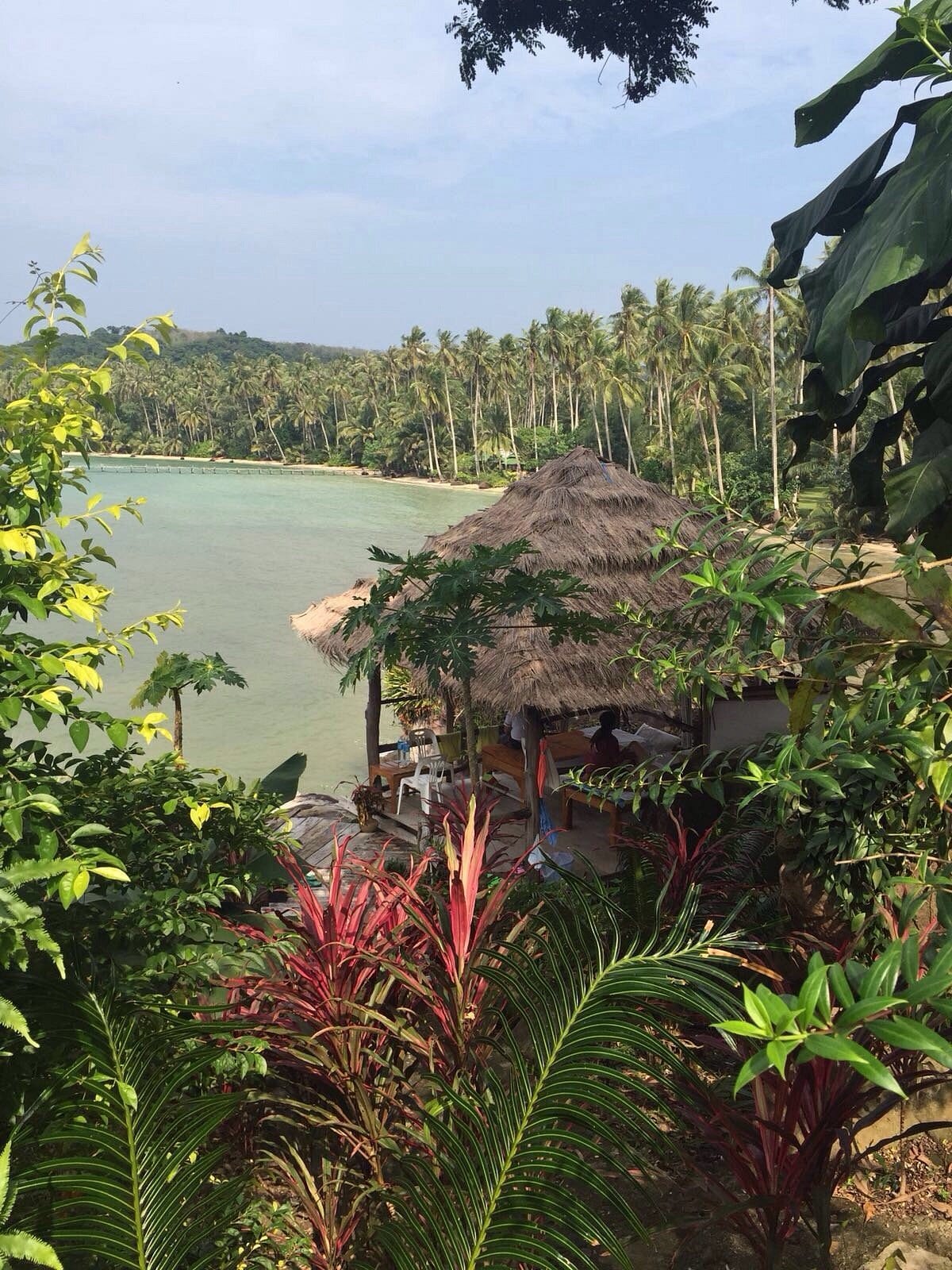 The beachside bar at Horizon Resort Koh Kood, a spot to watch the sunset in the evening
