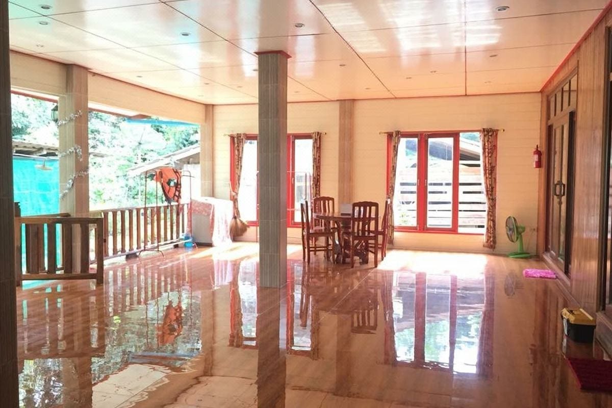 Setting of Klong Mad Good View Homestay Koh Kood, the guesthouse building beside Klong Mad canal surrounded by quiet nature