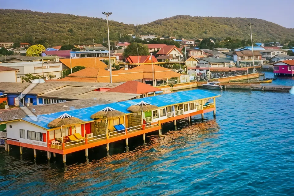 Buildings and grounds of Lareena Resort by Na Ban Pier on Koh Larn
