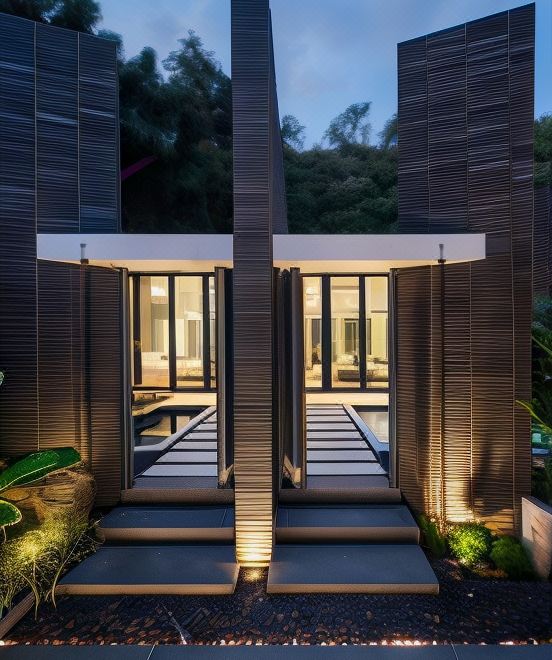 Terrace corner and villa setting near Tawaen Beach at Rhy.a Private Pool Villa, Koh Larn