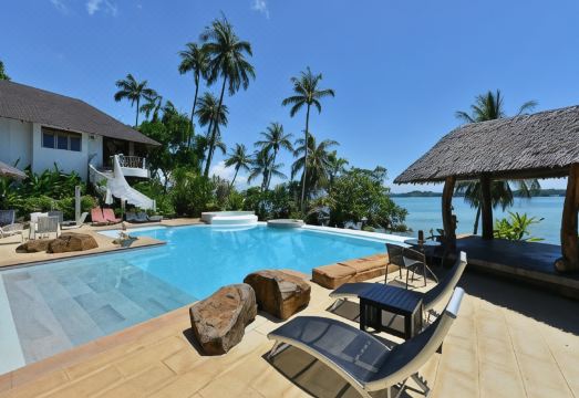A sea-view room with private terrace at Koh Mak Cococape Resort