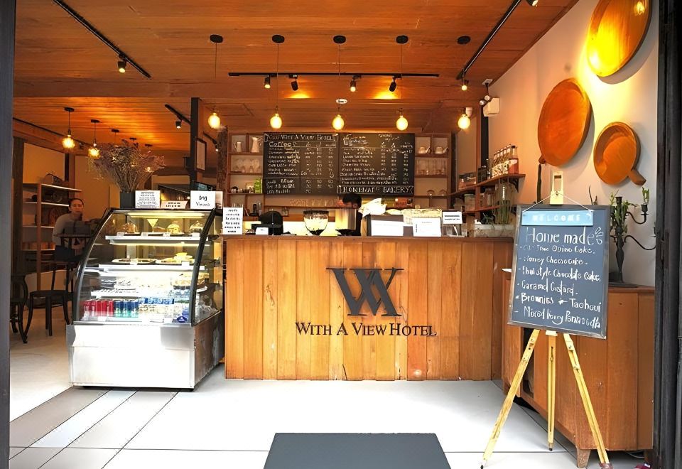 บรรยากาศพื้นที่ส่วนกลางและร้านอาหารของที่พักบูทีกในเลย