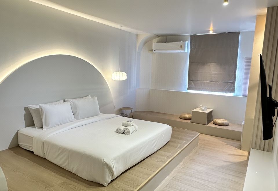 ห้องพักของ 24rooms Nakhon Sawan ตกแต่งน่ารัก ห้องกว้าง เตียงนุ่ม สะอาด