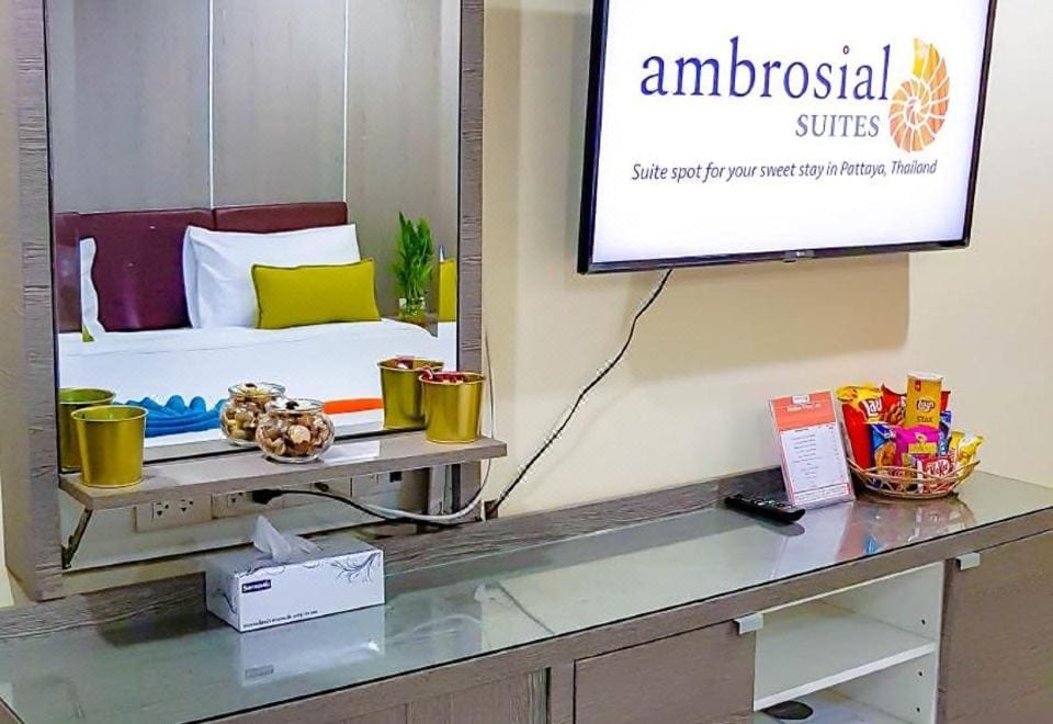 ห้องสวีทของ Ambrosial Suites Pattaya บูทีคสวีทเล็กบนถนนพัทยาสาย 2 ใกล้ Walking Street