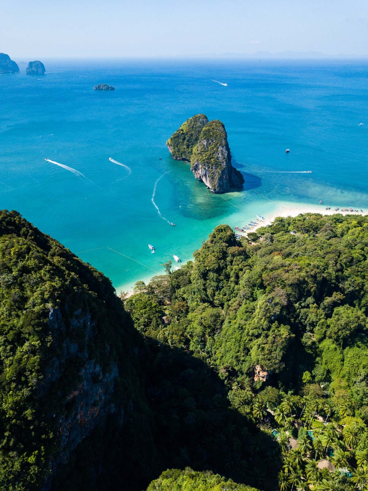 The beachfront pool at Railay Bay Resort & Spa on Railay West Beach, Krabi