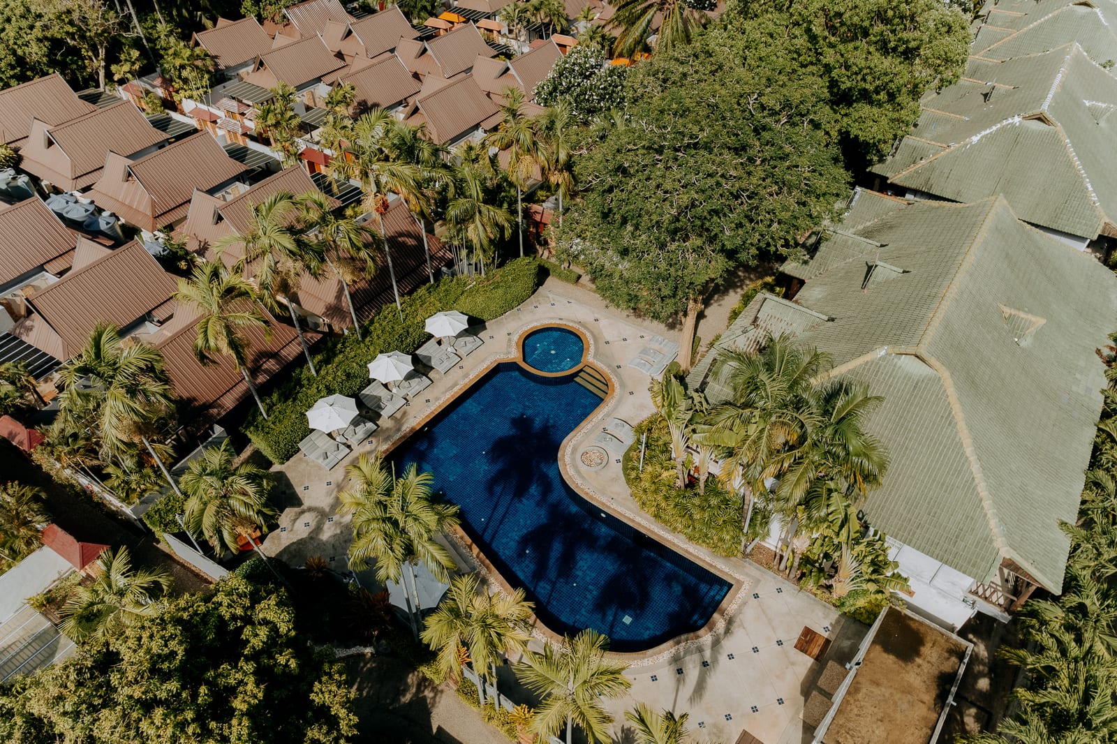 A garden cottage at Railay Bay Resort & Spa with a private balcony