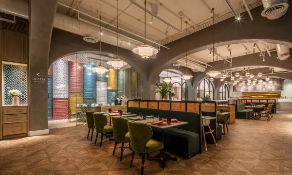 ANJU Korean Rooftop Bar ชั้น 31 ของ Sindhorn Midtown Hotel Bangkok บรรยากาศกลางคืนวิวเส้นขอบฟ้า