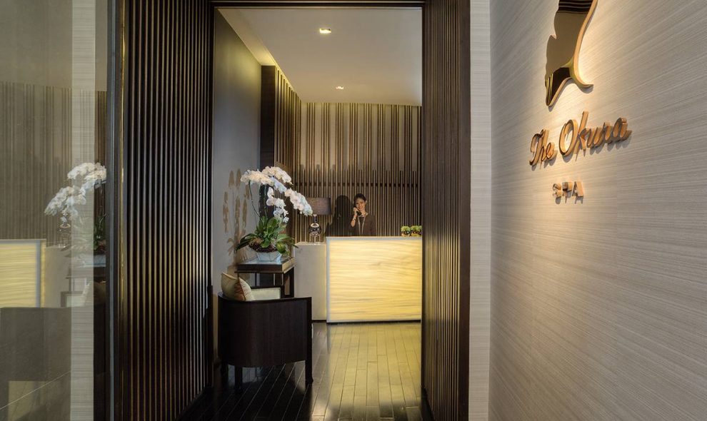 The Okura Spa ชั้น 25 ของ The Okura Prestige Bangkok พื้นที่ผ่อนคลายสไตล์ญี่ปุ่น ห้องบำบัดส่วนตัว 5 ห้อง