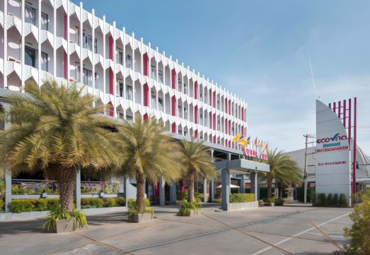 ห้องพักของ Eco Inn Lite อุบลราชธานี ตกแต่งเรียบสะอาด เตียงนุ่ม